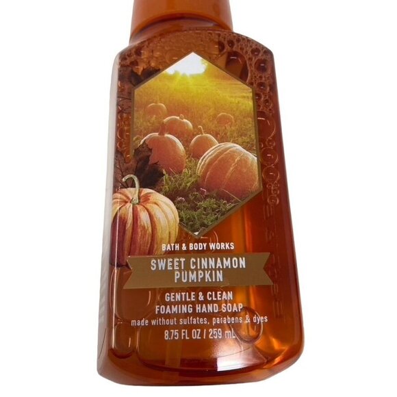 Bath & Body Works Sweet Cinnamon Pumpkin Foaming Hand Soaps (2) 8.75 Fl Oz - Picture 3 of 3